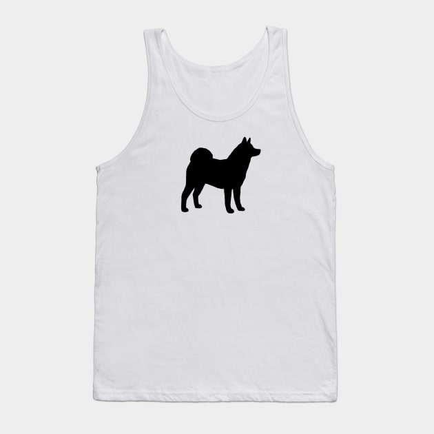 Akita Dog Breed Silhouette Tank Top by Coffee Squirrel